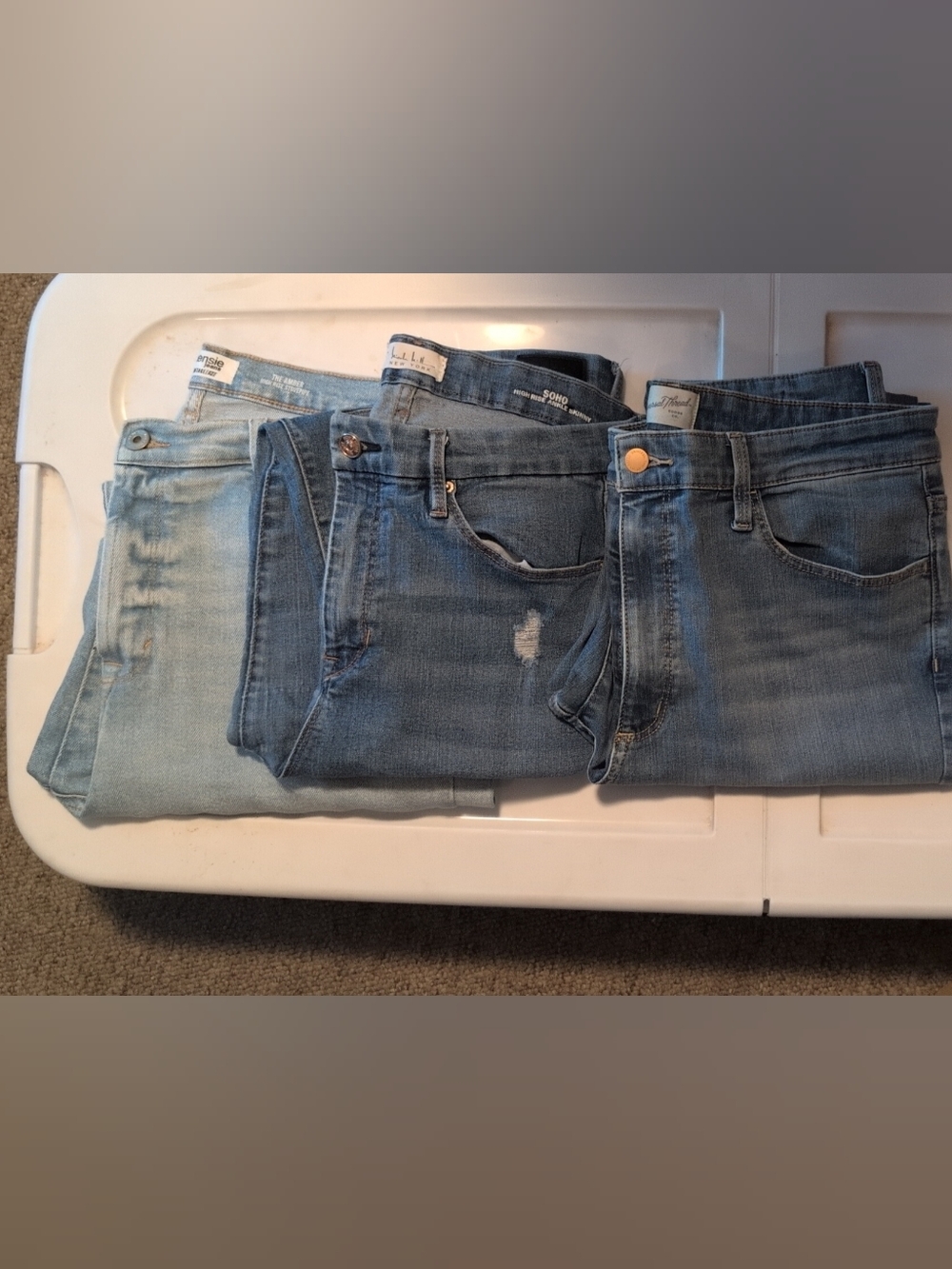 Lot Of 3 Kensie Nicole Miller Universal Threads High Rise Ankle Skinny Jeans -14